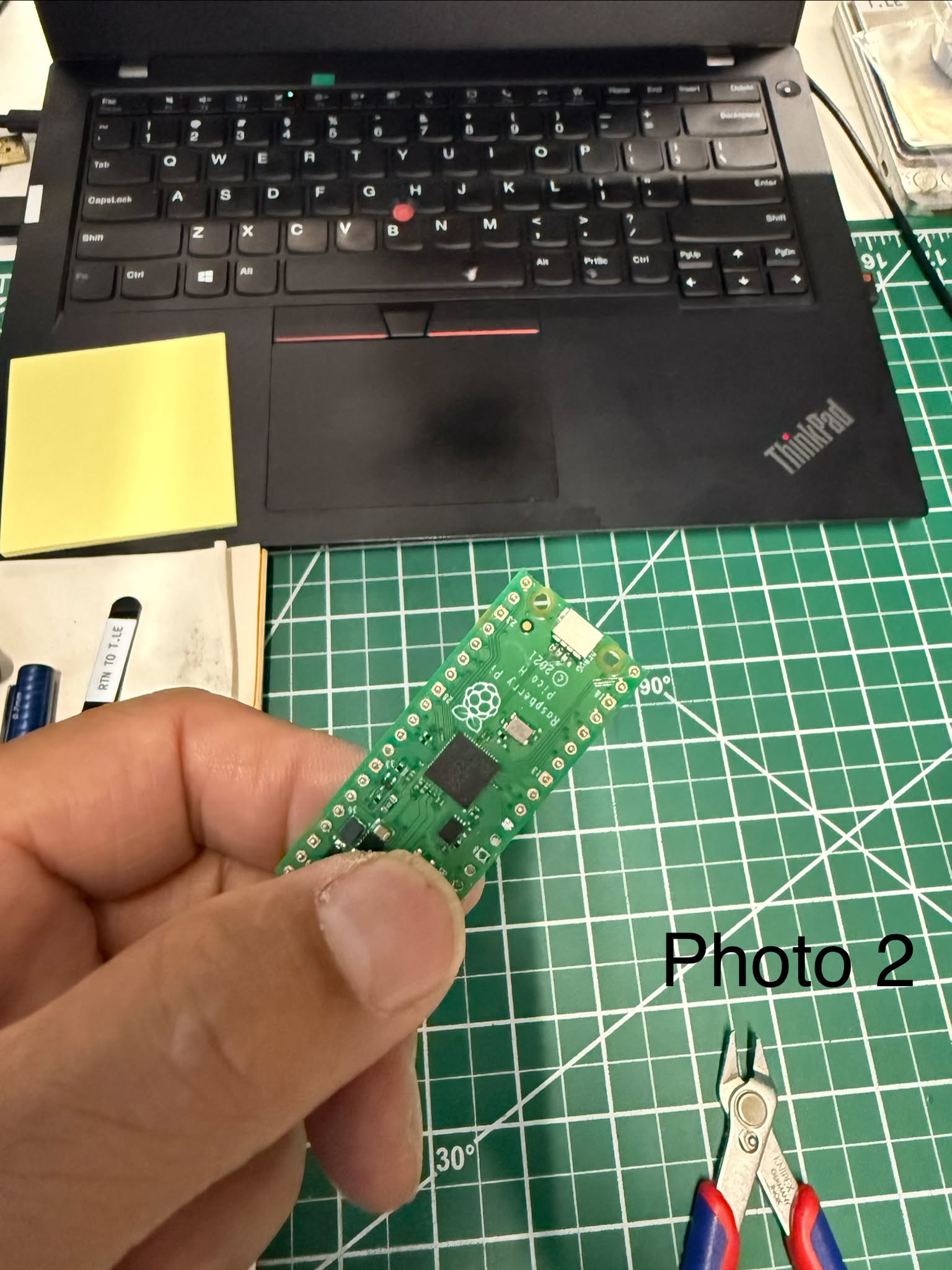 Holding BOOTSEL while plugging in the USB