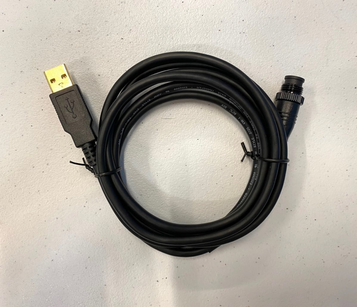 The custom USB cable